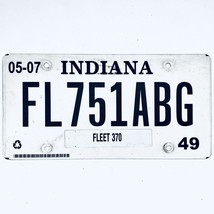 2007 United States Indiana Marion County Fleet License Plate FL751ABG - £13.23 GBP