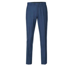 Men's Renoir Wool Blend Slim Fit 2pc Suit Sharkskin Texture 557-1 Blue image 7