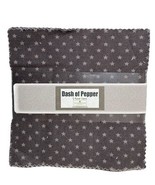 Wilmington Prints Dash of Pepper Charm Pack 5&quot; Squares Gray Prints NEW - $194.22 MXN