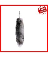 Authentic Therian Fox Tail Keychain - Durable Fur, 16-18 Inch for Cosplay - $53.70 CAD