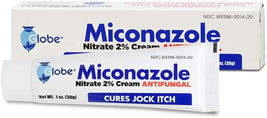 Globe Miconazole Nitrate 2% Antifungal Cream, Cures Most Athletes Foot, Jock Itc - £7.52 GBP