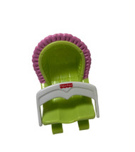 Fisher Price Loving Family Dollhouse Baby Doll Nursery Bouncer Green Pink - $12.05