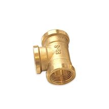 Brass Tee Pipe Fitting G1/2  Female Thread T Shaped Connector Coupler - $5.74