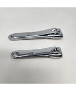 2 Nail Clippers Wide Jaw Opening Oversized Stainless Steel Toenail &amp; Fin... - £4.28 GBP