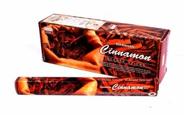 Darshan Cinnamon Incense Sticks Natural Fragrance AGARBATTI 6 Pack Of 20 Sticks - $18.21