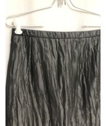 BCBG MaxAzria Jaden Pencil Skirt Textured Gunmetal Gray Black Embroidery... - $17.10