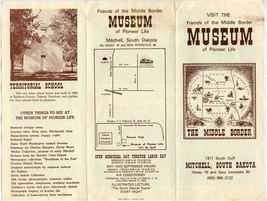 Middle Border Museum of Pioneer Life Brochure Mitchell South Dakota  - $15.84