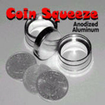 PRO Magic Coin Squeeze Deluxe EXAMINABLE Solid Aluminium Penetration WAT... - £19.97 GBP
