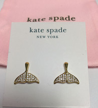 Kate Spade New York whale tails pave earrings w/ KS dust Bag New - $31.00
