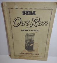 Out Run Arcade Game Manual Original 1986 Upright Video Model With Schematic - $24.23