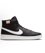 Nike Men&#39;s Court Royale 2 High Top Sneakers Basketball Black White Size ... - $56.09