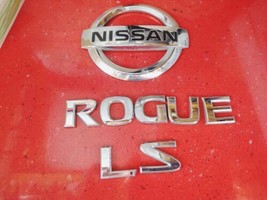 08-13 Nissan ROGUE LS Letters Emblem Badge Tail Lift Gate Rear Chrome OEM  - £19.11 GBP