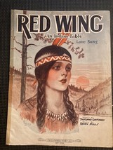 Vintage Original Red Wing Piano Sheet Music - Indian Fable Love Song - - $7.90