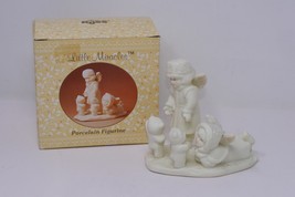 Russ Berrie Little Miracles Porcelain Snow Angels Playing with Bears - £15.94 GBP