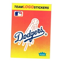 1991 Fleer #NNO Team Logo Stickers Baseball Collection Los Angels Dodgers - £1.57 GBP