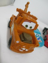 Lot of 5 Disney Pixar Cars #95 Lightning McQueen Red DieCast  plastic Rig Mater - £16.01 GBP