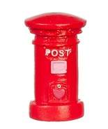 Dollhouse Miniature - Red British Mail Post Box - $7.99