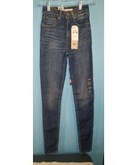 Levis Womans Mile High Super Skinny Blue Jeans Sz 24x30 NEW - £23.73 GBP
