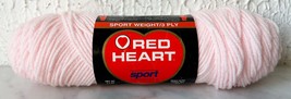Vintage Red Heart Sport Weight  3 Ply Acrylic Yarn - 1 Skein Color Pink #718 - £5.96 GBP