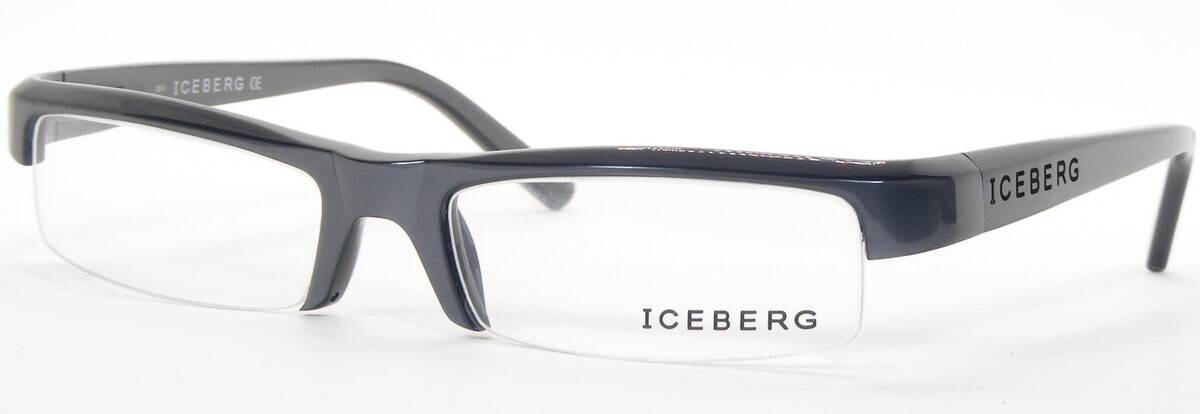 Iceberg IC00704 Gris/Noir Unique Rare Lunettes Ic 007 04 52-18-130mm - $95.79
