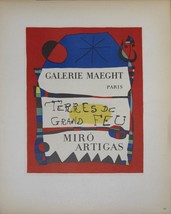 Joan Miro Terres De Grand Feu, 1959 - $99.00