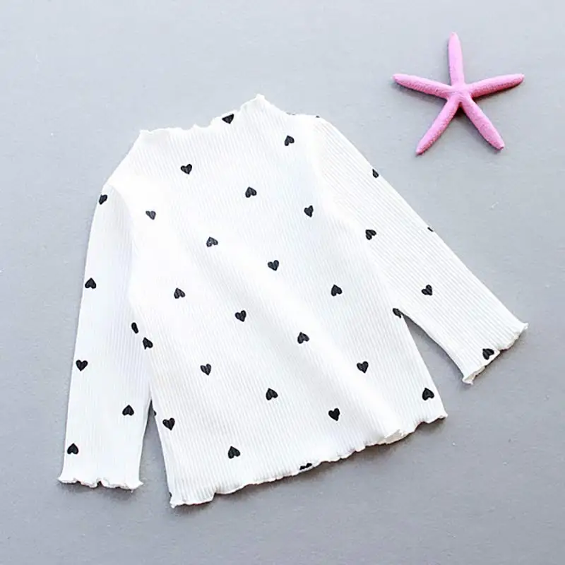 Melario Fall Cute Girl T-shirt Winter Baby O-Neck Love T-Shirt Girl Long Sleeve  - £79.91 GBP