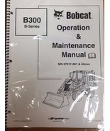 Bobcat B300 Backhoe Loader Operation &amp; Maintenance Manual Owner&#39;s 2 PN #... - $451.39 MXN