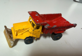 Husky Aveling Barford Dump Truck, No 16, Die Cast, 1965, Rare, Yellow - $14.84