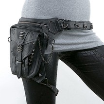 Norbinus Women Waist Bag Fanny PaMotorcycle Hip Leg Bag Steampunk Holster Should - £76.33 GBP