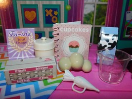 Our Generation Cupcakes Baking Accessories Lot Snacks fits American Girl Doll - $21.77