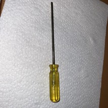 Vintage Irwin Screwdriver Yellow Handle Flathead No 400-C-6&quot; Made In USA... - $9.41