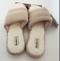 Womens Dearfoams House Slippers Memory Foam Comfort Sweater Knit XL 11-12 Pink - £16.96 GBP
