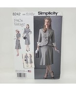 1940&#39;s Vintage Style Misses/Women&#39;s Two-Piece Dress - Simplicity 8242 SZ... - £11.09 GBP