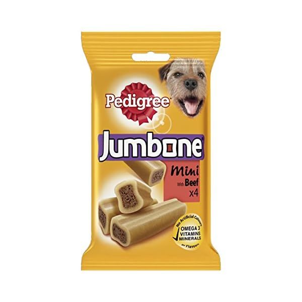 PEDIGREE Jumbone Small Dog Treat with Beef, 4 Treats (Pack of 8)  - $52.00