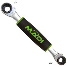 Madi 1/2&quot; 5/8&quot; 9/16&quot; 3/4&quot; Insulated 4-in-1 Ratcheting Lineman Wrench - £47.36 GBP