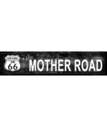 Route 66 Mother Road Black Metal Novelty Street Sign - £26.33 GBP