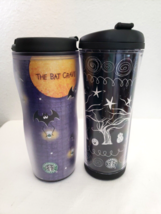 Lot 2 Starbucks Halloween Tumblers 2001 Bat Crave 2007 Glow in the Dark - £31.28 GBP