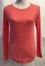 Ann Taylor LOFT Women Long Sleeve Tunic Coral Cotton Blend Light Sweater... - $24.99