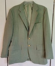 Vtg Mens M? Park Kenny Clothes Green Single Breasted Two-Button Sport Co... - £22.42 GBP