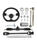 Front Steering Wheel Tie Rod Rack Pinion Assembly Kit For ATV Go Kart Ca... - £30.48 GBP