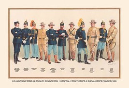 Uniforms (4 Cavalry, 2 Engineers, 1 Hospital, 2 Staff, 2 Signal Corps), 1899 - £16.01 GBP