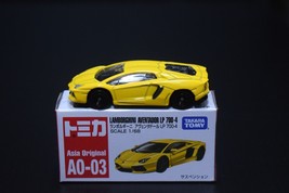 Asia Ltd Tomica Exclusive AO-03 Yellow Lamborghini Aventador LP 700-4 Sc... - $17.10