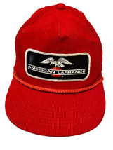 Vintage American LaFrance Red Corduroy SnapBack Hat Spot On Underside SEE PHOTO - £23.97 GBP