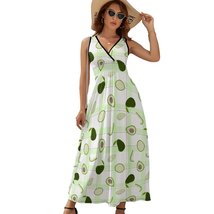 Mondxflaur Avocado Summer Dresses for Women V-neck Sleeveless Long Dress - £28.67 GBP+