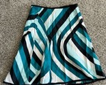 Ann Taylor Petite Lined A-Line Silk Skirt Size 0 Zipper Hook &amp; Eye Closure - $14.01