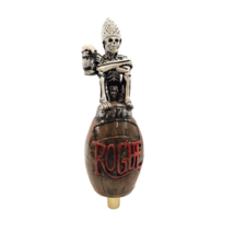 Rogue Brewing Dead Guy Ale Figural Skeleton Barrel Beer Tap Handle Oregon - £26.43 GBP