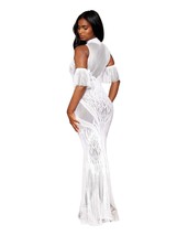 Bodystocking gown white o/s - $920.51 MXN