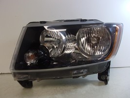 2012 - 2017 Jeep Compass Driver LH Halogen Headlight w/ Black Trim OEM - $73.50