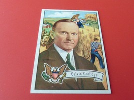 1956 Topps U.S. Presidents # 32 Calvin Coolidge Some Back Gum !! - £43.27 GBP