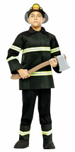 Authentic Issue Fireman Chief Child Halloween Costume Boys Size Small 4-6 - £17.91 GBP